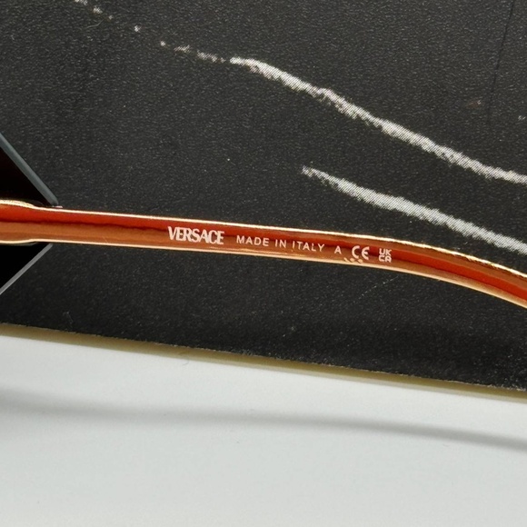 NEW MOD 2277 1002/87 VERSACE BLACK RIMLESS SQUARE VE2277 100287 WOMEN SUNGLASSES - Picture 10 of 11